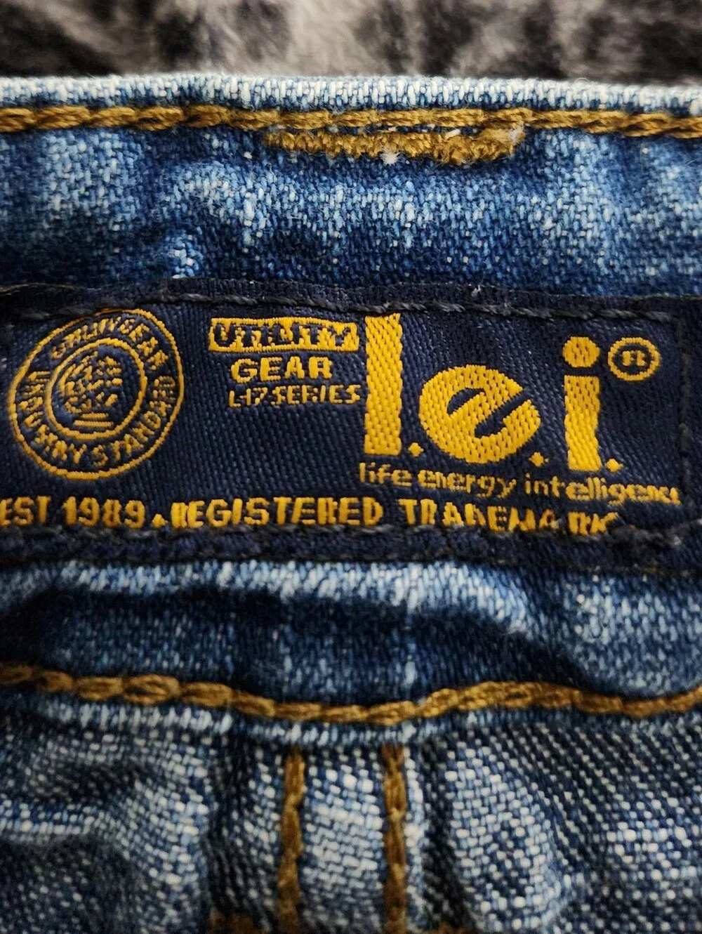 Women's L.e.i. Vintage Denim Mini Skort in Light Blue